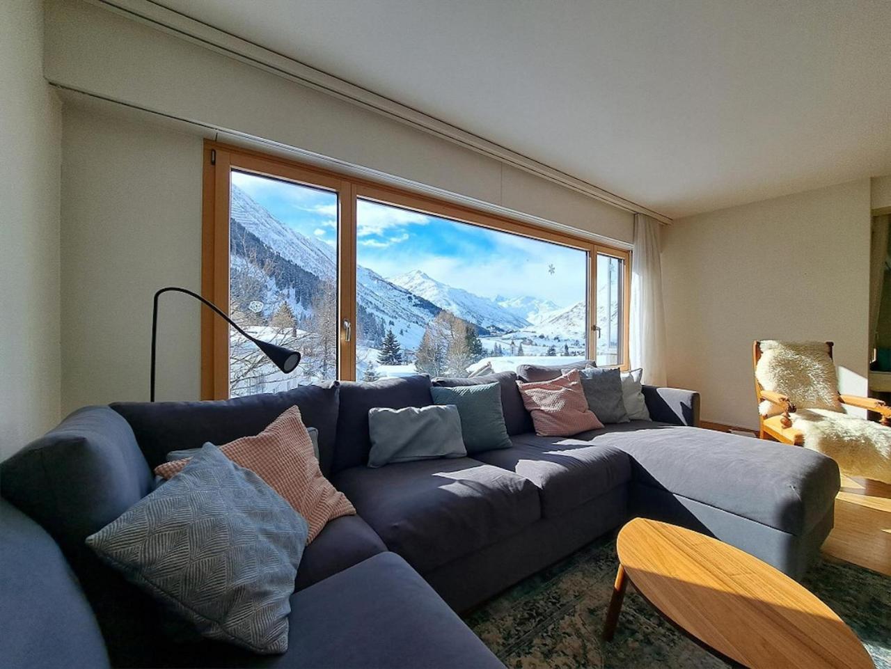 Top Modernes Apartment Im Herzen Von Andermatt Balkon & Bergblick Eksteriør billede