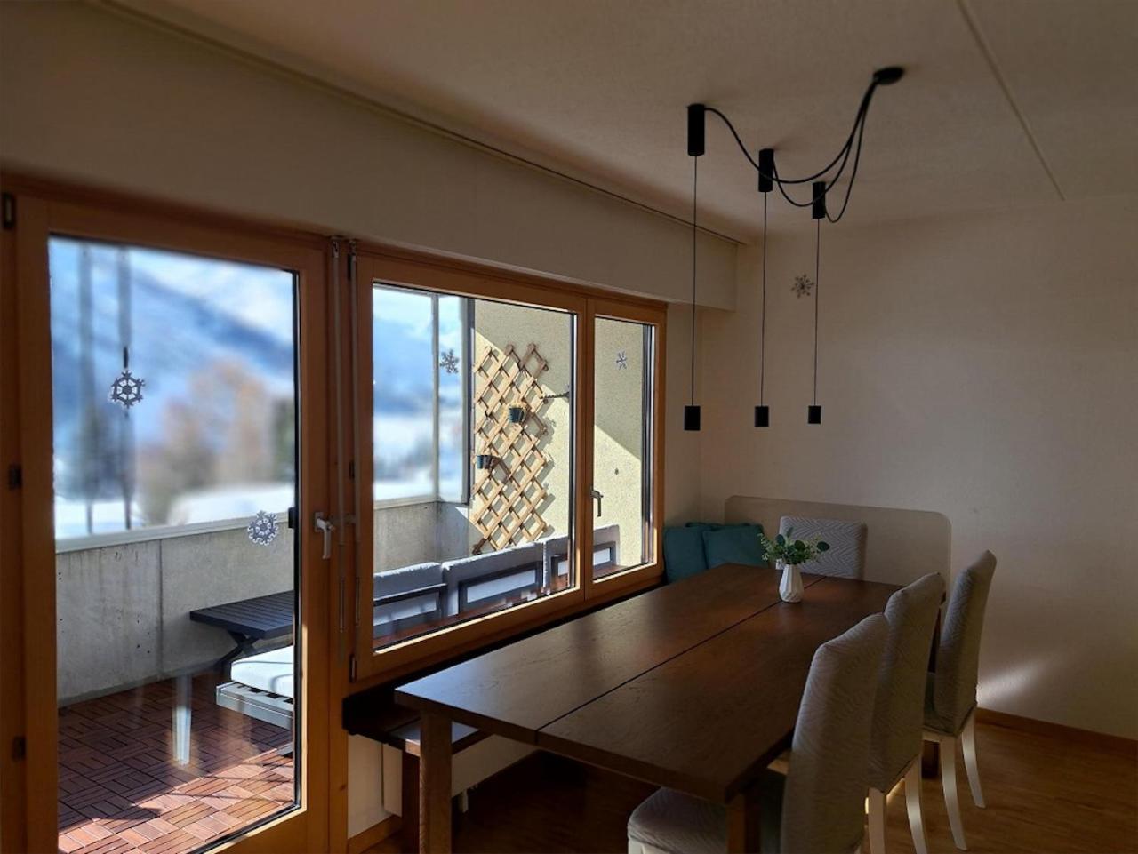 Top Modernes Apartment Im Herzen Von Andermatt Balkon & Bergblick Eksteriør billede