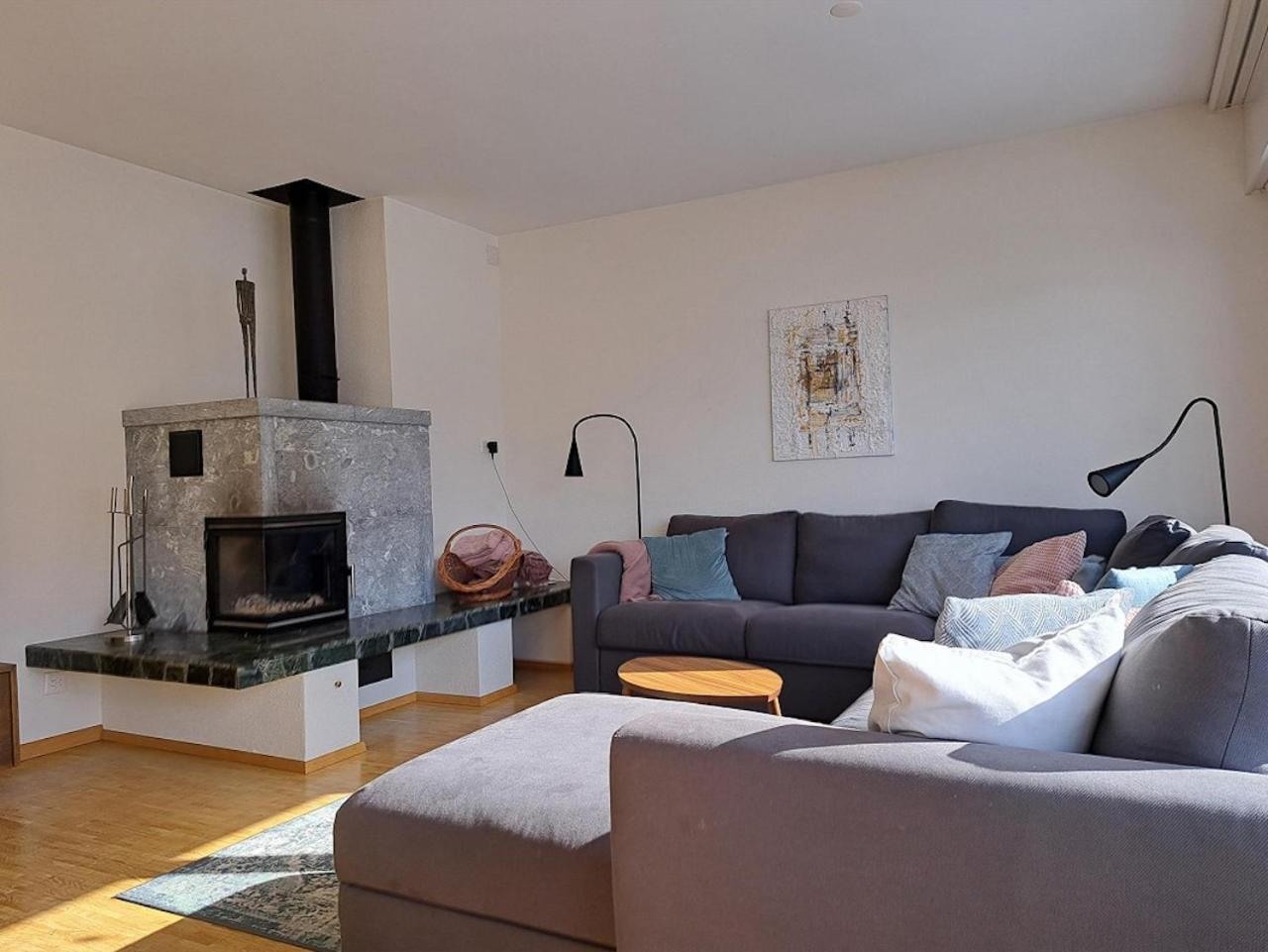 Top Modernes Apartment Im Herzen Von Andermatt Balkon & Bergblick Eksteriør billede