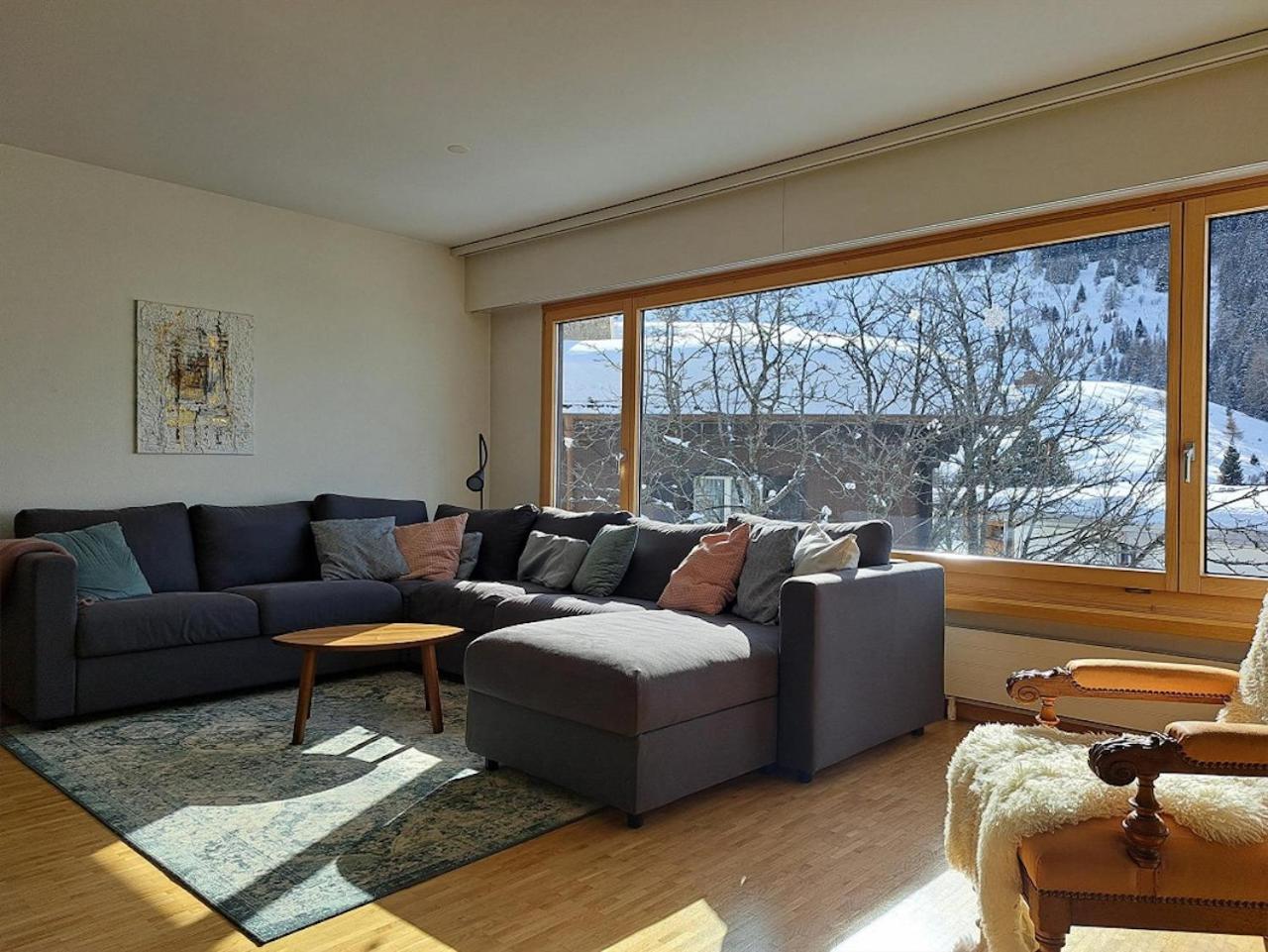 Top Modernes Apartment Im Herzen Von Andermatt Balkon & Bergblick Eksteriør billede